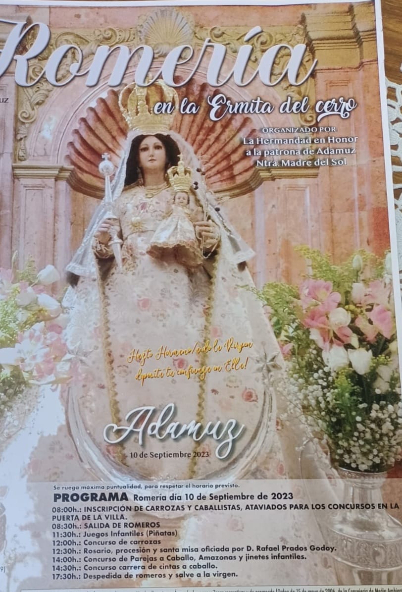 Cartel de Romería de Nuestra Señora del Sol 2023